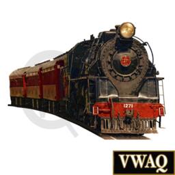 Train Decor - Vintage Decal Locomotive Wall Art Peel & Stick Sticker Reusable Fabric Material Home Vwaq-Pas2 - thumbnail 2