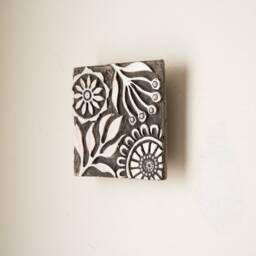 Flower Field - Ceramic & Pearl Mounted Square Tile Wall Art - Made To Order - thumbnail 3
