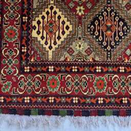 Handmade Turkmen Wool Rug 5x7 Afghan Oriental Carpet - thumbnail 4