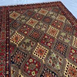 Handmade Turkmen Wool Rug 5x7 Afghan Oriental Carpet - thumbnail 2
