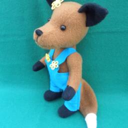 Francine Fox, Soft Sculpture Fox, Fleece Vixen - thumbnail 2