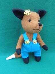 Francine Fox, Soft Sculpture Fox, Fleece Vixen
