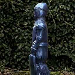 Outdoor Soldier Statue Concrete Fighter Figurine Cement Guardian Warrior Art Front Door Decoration Soldier Lover Gift Lawn Ornament Yard - thumbnail 2