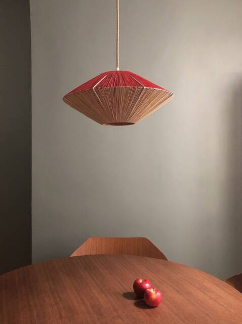 Natural Fiber Pendant Lamp Duetto Cerise - image 1