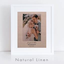 Wedding Photo On Cotton Or Linen - Thoughtful 2nd, 4Th, 12Th Anniversary Gift, & Gifts For Husband Wife - thumbnail 2