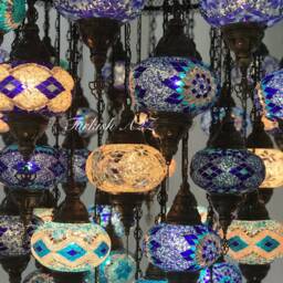 Turkish Mosaic Chandelier With 51 Large Globes , ID 153 - thumbnail 3