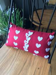 Hearts & Buttons Lumbar Pillow - thumbnail 1