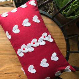 Hearts & Buttons Lumbar Pillow - thumbnail 4