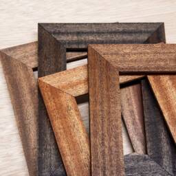 Handmade Mahogany Wood Picture Frame Pacific Northwest Design - thumbnail 2