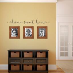 Home Sweet Decal Script Wall Quote, Vinyl Decor - thumbnail 1