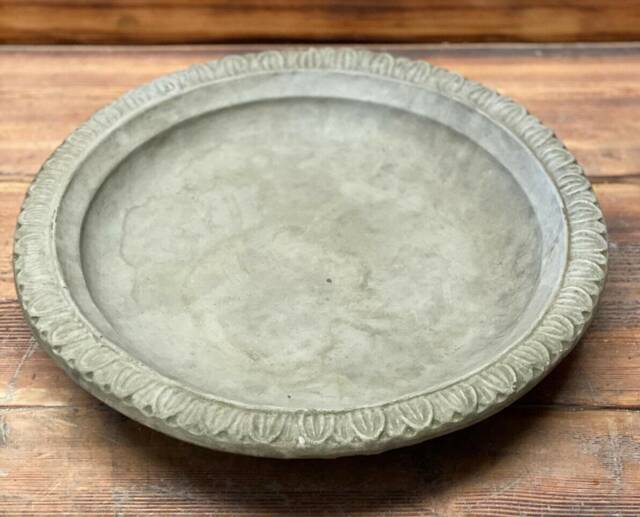stone Garden Art Deco Bird Bath Top Only/ Feeder/ Bowl/ Replacement Ornament - image 1