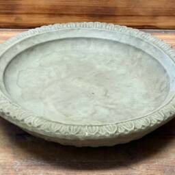 stone Garden Art Deco Bird Bath Top Only/ Feeder/ Bowl/ Replacement Ornament - thumbnail 2