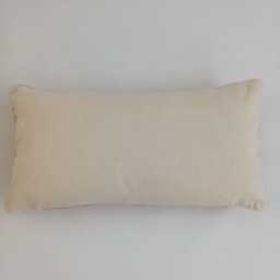 Moroccan Cactus Silk Cushion Cover, Handmade Orange Sabra Lumbar Pillow, Boho 24''x12''/60x30 cm - thumbnail 4