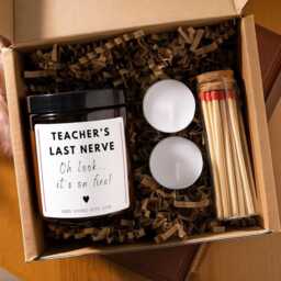 Funny Teacher Thank You Candle, Teacher's Last Nerve End Of School Appreciation Gift, Teaching Assistant Of Year Christmas Present - thumbnail 2