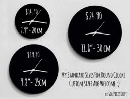 Custom Name Whatever, You're Late Anyway/Round Beige - Wall Clock - thumbnail 1