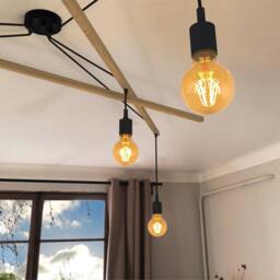 Pendant Light Asterism, White & Red Scandinavian Chandelier - thumbnail 3