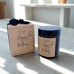 Happy Birthday Candle Rapeseed Coconut Wax, Vegan Friendly, 150G/Candle Gift - thumbnail 2