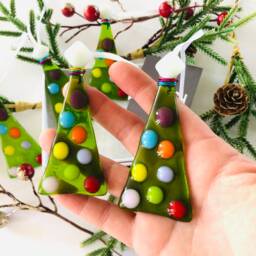 Fused Glass - Christmas Tree Decoration, Tree Decoration, Cornish Fused Glass