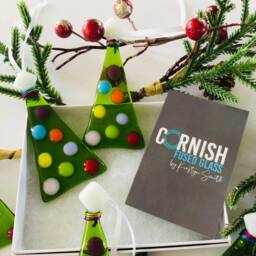 Fused Glass - Christmas Tree Decoration, Tree Decoration, Cornish Fused Glass - thumbnail 3