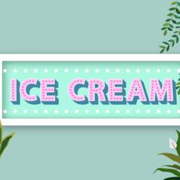 Framed Ice Cream Print, Kitchen Prints Cream, Horizontal Sign, Food - thumbnail 3