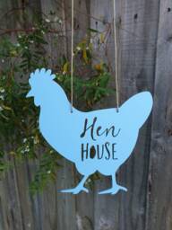 Chicken Hen House Sign-Chicken Coop-Chook-Chook House-Wall Hanging-Wall Art-Sign