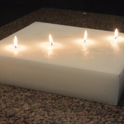 Custom Hand Poured 15 X Square Candle With 4 Wicks - thumbnail 2