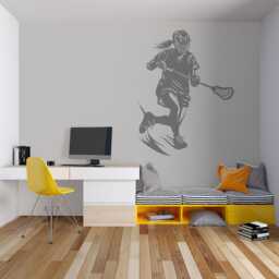 Lacrosse Girl Player Wall Decal Removable Sports Decor 1020 - thumbnail 2
