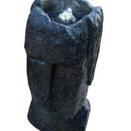 Easter Island Head Water Feature With Light Garden Gift Outdoor Decor Decoration - thumbnail 4