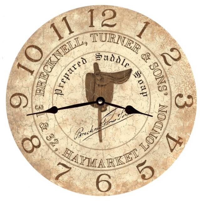 Classic Saddle Clock - Elegant Equestrian-Themed Wall Clock For Home Decor - image 1