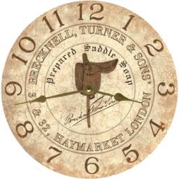 Classic Saddle Clock - Elegant Equestrian-Themed Wall Clock For Home Decor - thumbnail 2