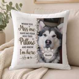 Personalised Pet Memorial Photo Cushion Cover Pillow Case Custom Gift - Gift Add Your Own Photo - thumbnail 2