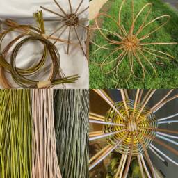 Willow Craft Kit - Make At Home Flower Rural Diy Weaving Ecofriendly Garden Sculpture Outdoor Decoration - thumbnail 1