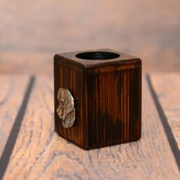 Golden Retriever - Wooden Candlestick With Dog, Souvenir, Decoration, Limited Edition, Collection - thumbnail 2