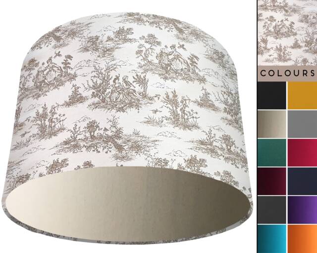 Vintage Country Lampshade Handmade UK Home Interior Lighting - image 1