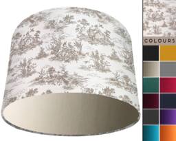 Vintage Country Lampshade Handmade UK Home Interior Lighting