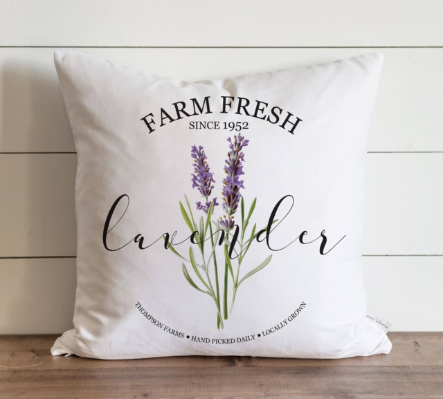 Lavender 20 X Pillow Cover // Everyday Flower Floral Herbs Gift Accent - image 1