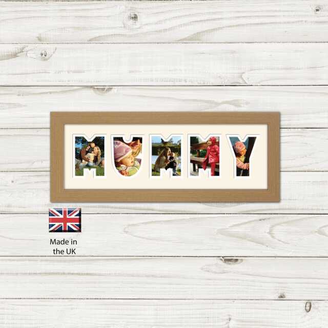 Mummy Photo Frame Word Name Special Gift Mother's Day 30A By Photos in A Word - image 1