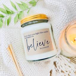 Believe in Yourself Soy Candle, Good Luck, Positivity Gift, Proud Of You, New Job, Well Done, Beginnings
