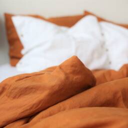 Linen Pillow Case - White Linen Shams - thumbnail 3