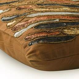"Decorative Brown Throw Pillow For Bed 24""x24""/26""x26" - thumbnail 2