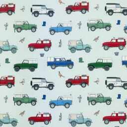 Land Rover Cushion Cover, Handcrafted in North Wales, Emma Lawrence Designer Fabric, Bespoke 4x4 Home Decor, Gift For Him/Her - thumbnail 4