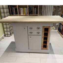 Made To Order Kitchen Island, Oak Or Pine Top, Farrow & Ball Finish - thumbnail 3