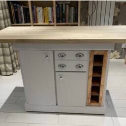 Made To Order Kitchen Island, Oak Or Pine Top, Farrow & Ball Finish - thumbnail 4