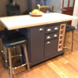 Made To Order Kitchen Island, Oak Or Pine Top, Farrow & Ball Finish - thumbnail 2