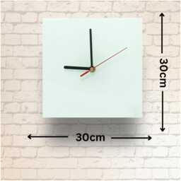Dandelions Square Tempered Glass Wall Clock Nature Home Decor - thumbnail 4