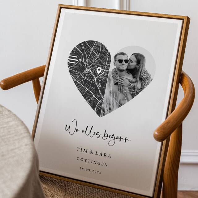 Personalized Anniversary Gift For Him - Wedding Gifts The Bride & Groom Men - image 1