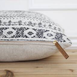 Gray Aztec Inspired Pillow Cover Modern Grey Decorative Fall Farmhouse 20 X 16 26 -- Winter - thumbnail 2