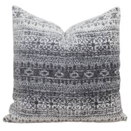 Gray Aztec Inspired Pillow Cover Modern Grey Decorative Fall Farmhouse 20 X 16 26 -- Winter - thumbnail 3