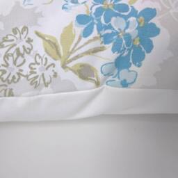 "Blue & Grey Rose Garden Cushion Cover 14"" 16"" 18"" 20" - thumbnail 2