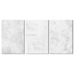 Canvas Art Set Of 3 - White Spots On Minimalist Backgrounds, Wall Canvas, Natural Textures Decor - thumbnail 3